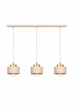 Lampa wisząca 3xE27 Simply Latte/Gold