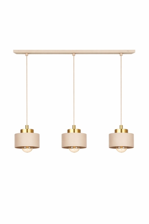Lampa wisząca 3xE27 Simply Latte/Gold