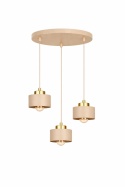 Lampa wisząca 3xE27 Simply Latte/Gold