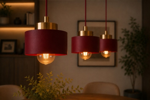 Lampa wisząca 3xE27 Simply Wine/Gold