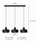 Lampa wisząca 3xE27 Velyo Black