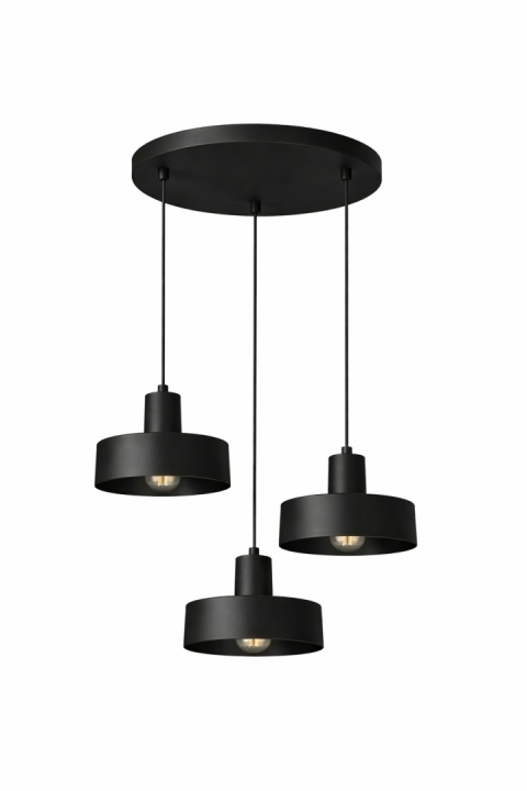 Lampa wisząca 3xE27 Velyo Black