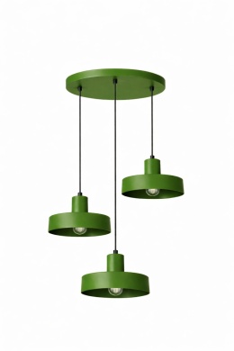 Lampa wisząca 3xE27 Velyo Khaki