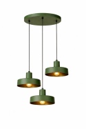 Lampa wisząca 3xE27 Velyo Khaki
