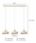 Lampa wisząca 3xE27 Velyo Latte