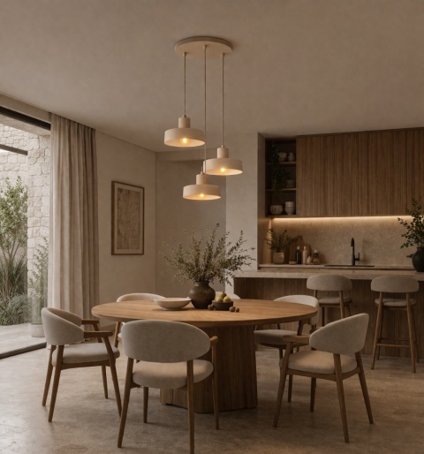 Lampa wisząca 3xE27 Velyo Latte