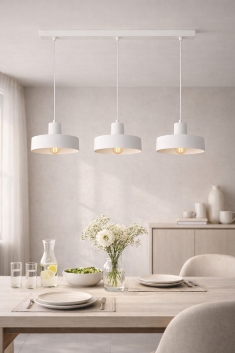 Lampa wisząca 3xE27 Velyo White