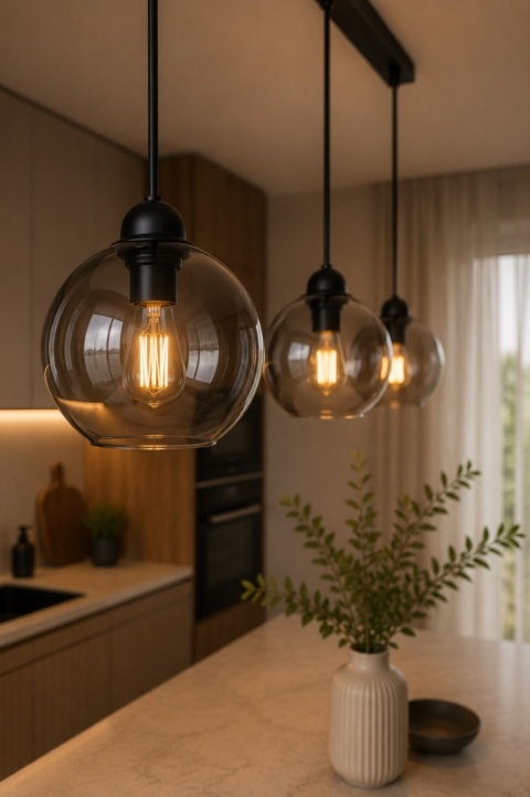 Lampa wisząca 3xE27 YUNO BLACK