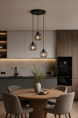 Lampa wisząca 3xE27 YUNO BLACK