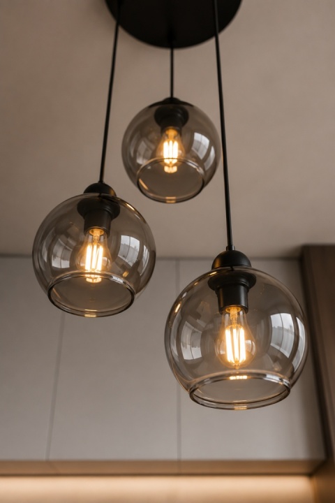 Lampa wisząca 3xE27 YUNO BLACK