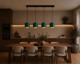 Lampa wisząca 4xE27 FLOW GREEN