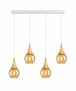 Lampa wisząca 4xE27 LACRIMA WHITE