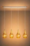 Pendant lamp 4xE27 LACRIMA WHITE