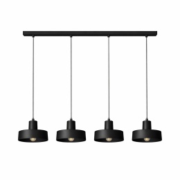 Lampa wisząca 4xE27 Velyo Black