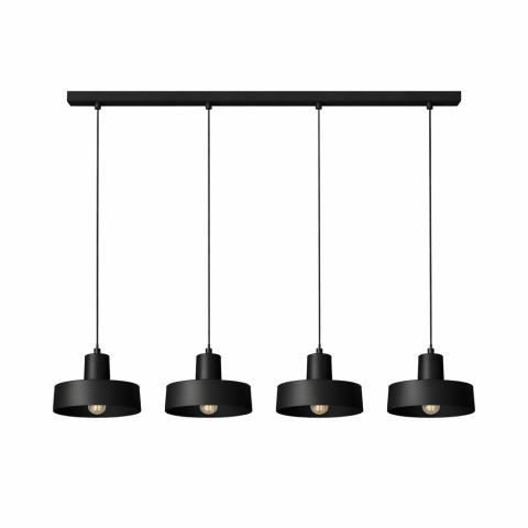 Lampa wisząca 4xE27 Velyo Black