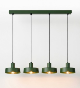 Lampa wisząca 4xE27 Velyo Khaki