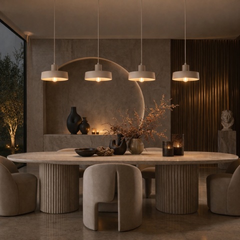 Lampa wisząca 4xE27 Velyo Latte