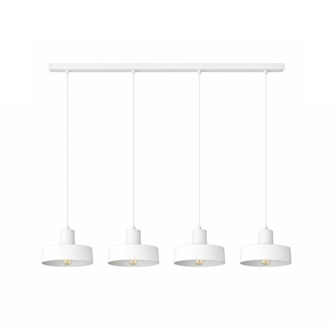 Lampa wisząca 4xE27 Velyo White