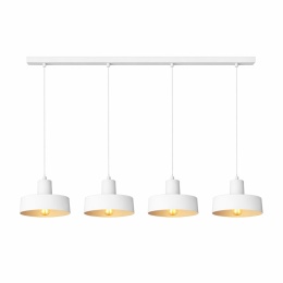 Lampa wisząca 4xE27 Velyo White