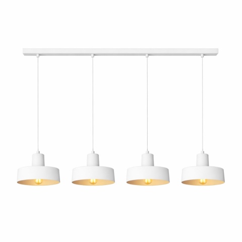 Lampa wisząca 4xE27 Velyo White