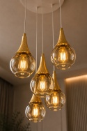 Pendant lamp 5xE27 LACRIMA WHITE