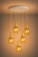 Pendant lamp 5xE27 LACRIMA WHITE