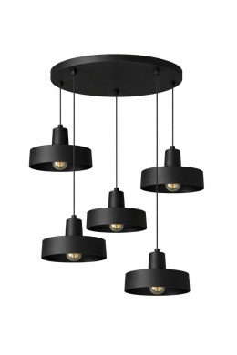 Lampa wisząca 5xE27 Velyo Black