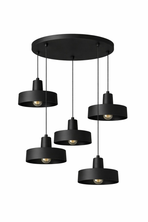 Lampa wisząca 5xE27 Velyo Black
