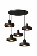 Lampa wisząca 5xE27 Velyo Black
