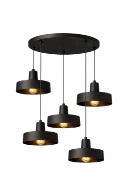 Lampa wisząca 5xE27 Velyo Black
