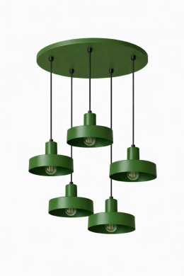 Lampa wisząca 5xE27 Velyo Khaki