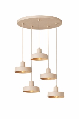 Lampa wisząca 5xE27 Velyo Latte