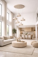 Lampa wisząca 5xE27 Velyo Latte