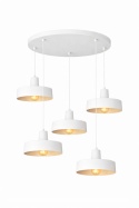 Lampa wisząca 5xE27 Velyo White