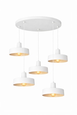 Lampa wisząca 5xE27 Velyo White