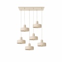 Lampa wisząca 6xE27 Velyo Latte