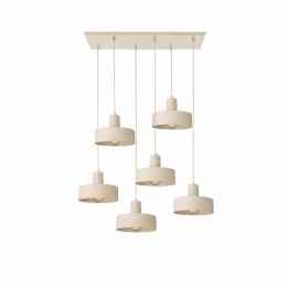 Lampa wisząca 6xE27 Velyo Latte
