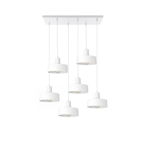 Lampa wisząca 6xE27 Velyo White
