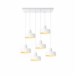 Lampa wisząca 6xE27 Velyo White