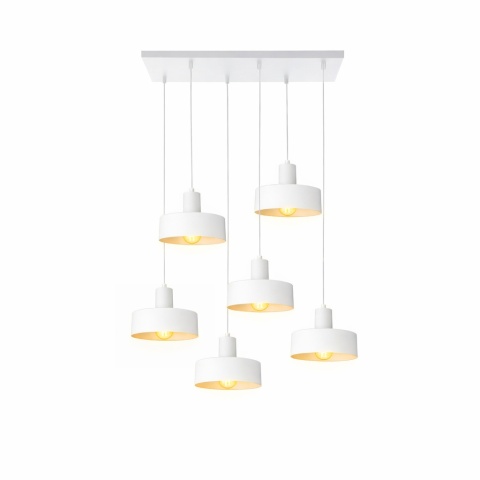 Lampa wisząca 6xE27 Velyo White