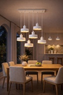 Lampa wisząca 6xE27 Velyo White