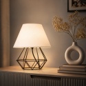 Lampka nocna 1xE27 PATI BLACK/WHITE