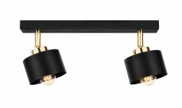 Spot 2xE27 SIMPLY BLACK/GOLD