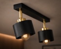 Spot 2xE27 SIMPLY BLACK/GOLD
