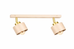 Spot 2xE27 Simply Latte/Gold