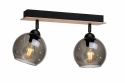 Spot 2xE27 YUNO WOOD BLACK/NATURAL