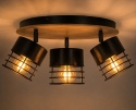 Spot 3xE27 CASA BLACK/WOOD