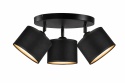 Spot 3xE27 FLOW BLACK