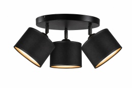 Spot 3xE27 FLOW BLACK