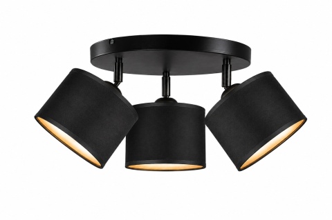 Spot 3xE27 FLOW BLACK